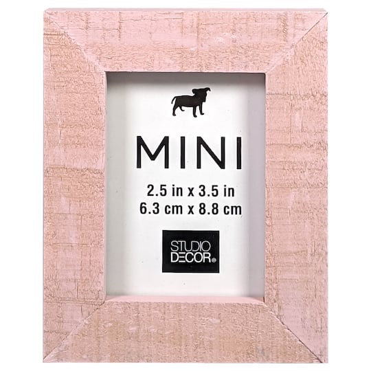 24 Pack: Blush Wash 2.5&#x22; x 3.5&#x22; Mini Frame by Studio D&#xE9;cor&#xAE;